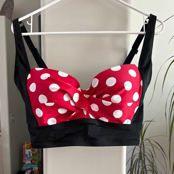 Disney Other - Polka Dot Red and Black Women's Bralette